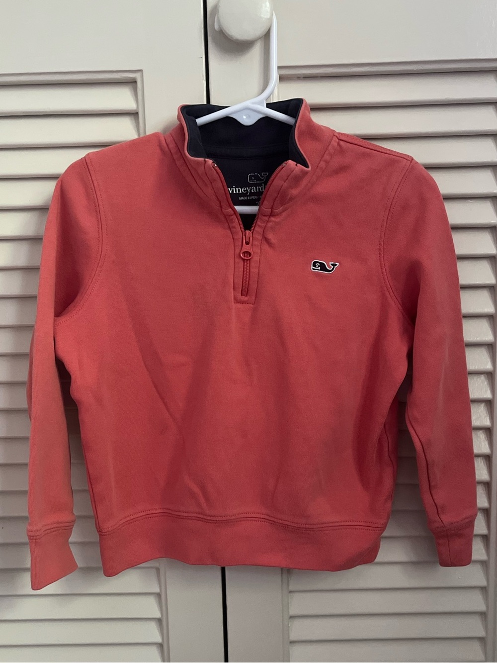 Vineyard Vines 2T Coral Quarter-Zip Pullover